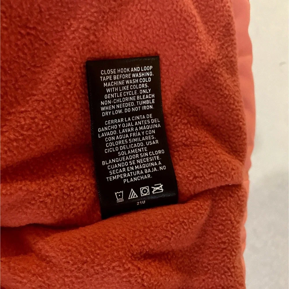 SwissTech Girls Size L 10-12 Orange/Coral Hooded Coat Zip-Up‎ * Outer Coat Only